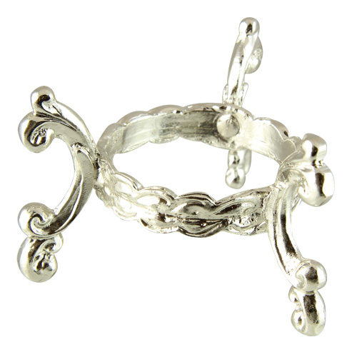 Silver Large Cabriole Egg Stand